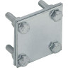 Зажим крестообразный IEK ZCC68-14-1-40 с раздел. Полоса-полоса 40мм оцинк. Сталь HDZ